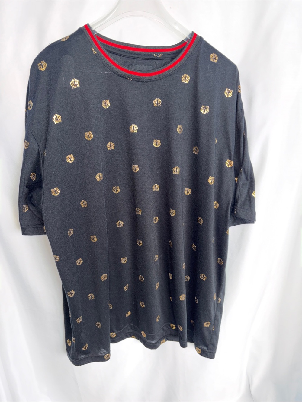 DRILL CLOTHING COMPANY S Black shirt with Gold Tigers, 3x